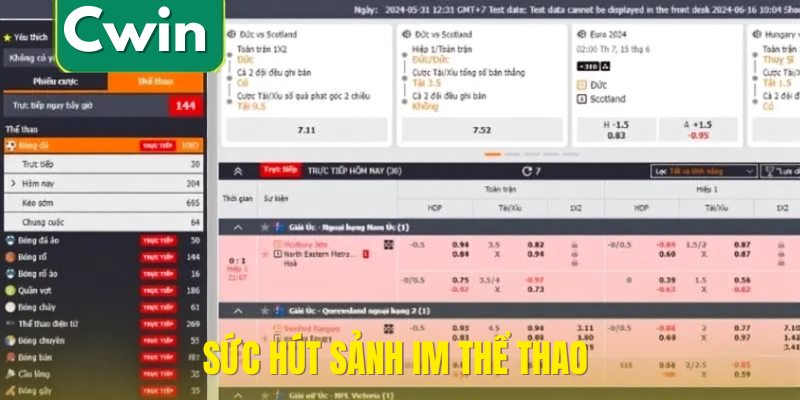 Sức hút sảnh im thể thao